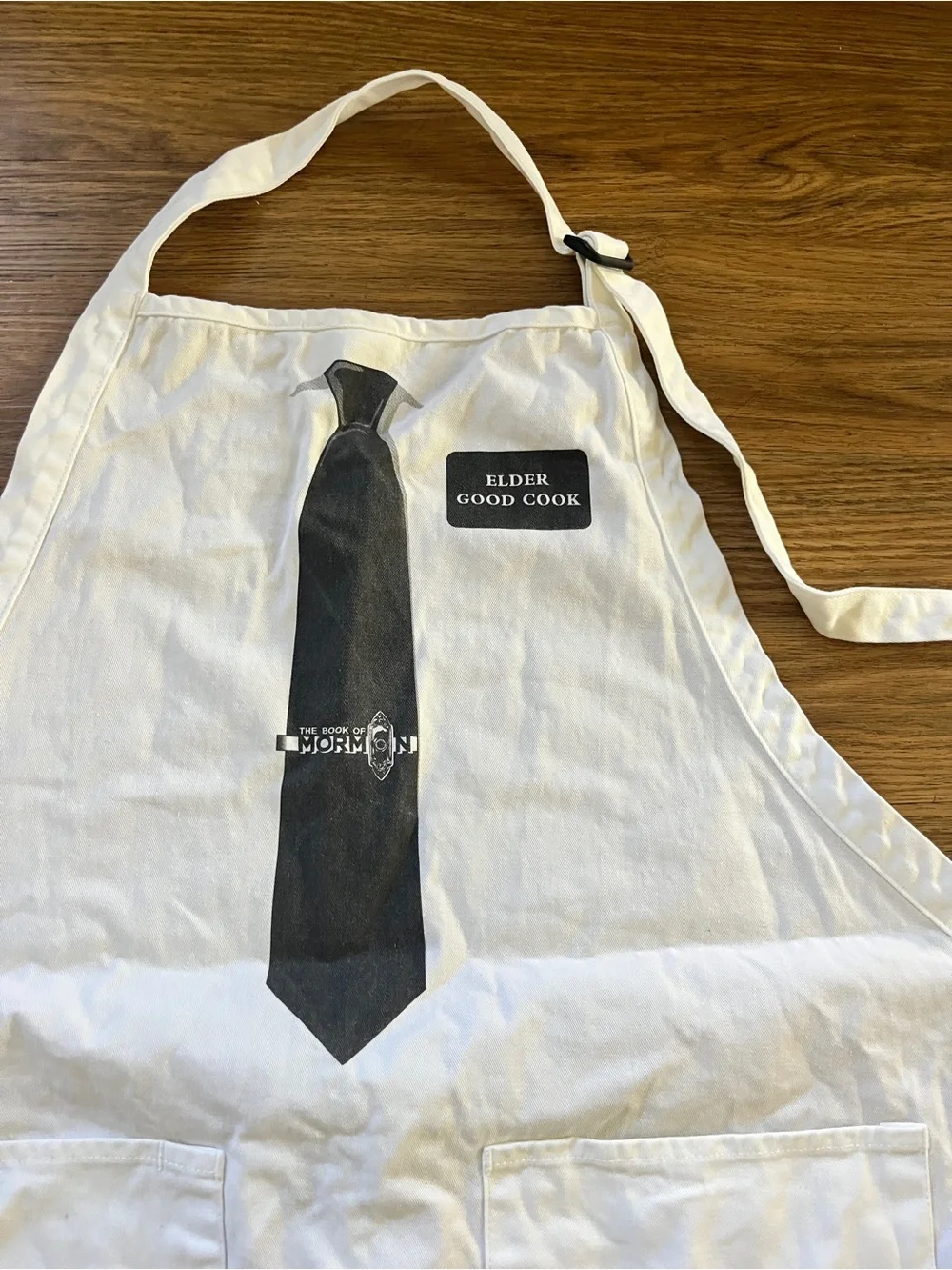 Broadway Musical Book of Mormon White Apron Elder Goodcook Unisex Merch OS